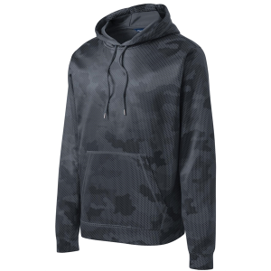 Sport-Tek® Sport-Wick® CamoHex Fleece Hooded Pullover