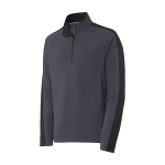 Sport-Tek® Sport-Wick® Textured Colorblock 1/4-Zip Pullover